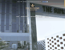Tablet Screenshot of hotelsupremevizag.com
